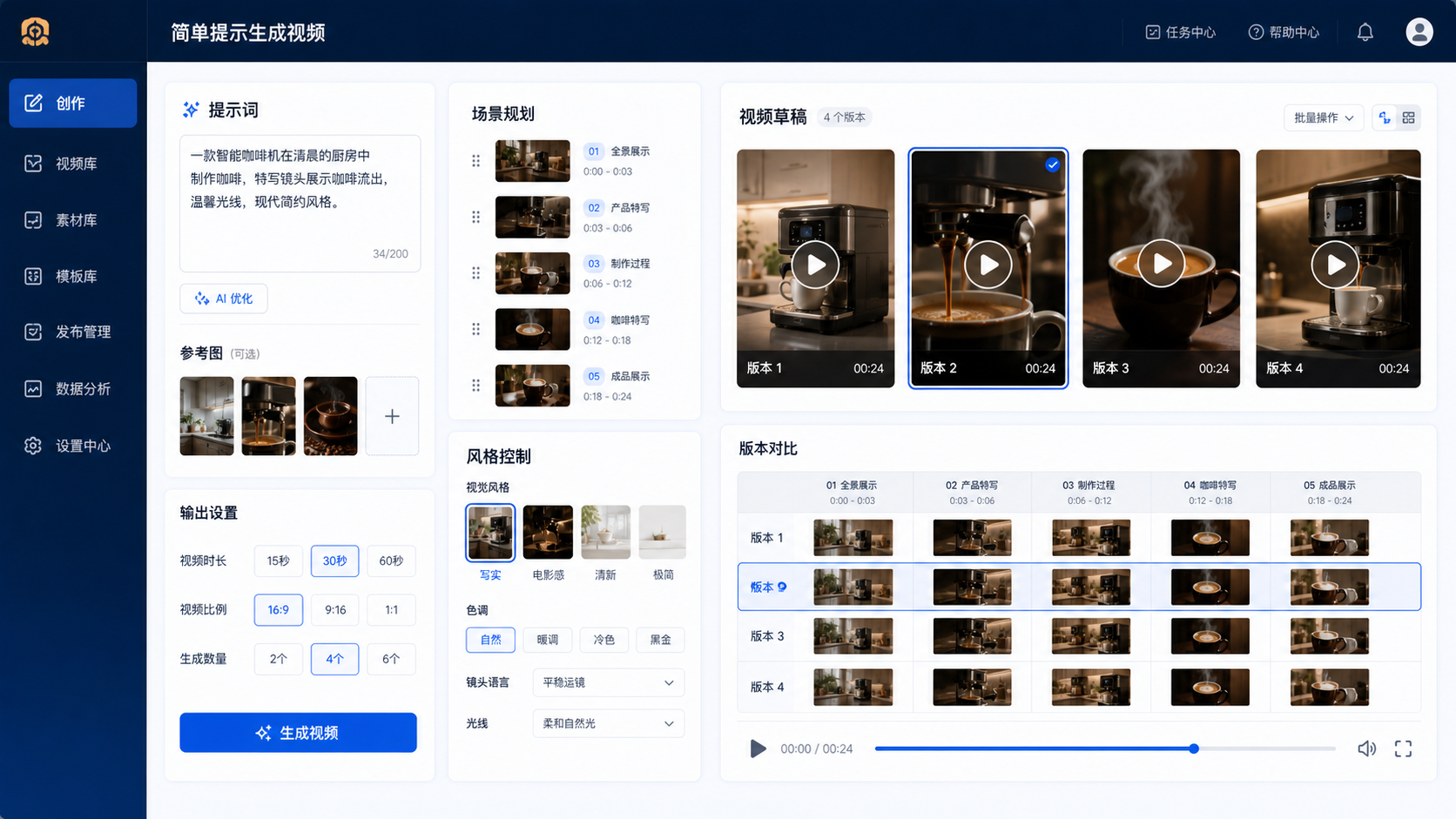 Aeaos 提示词视频生成视觉图